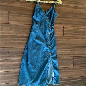 Abercrombie denim midi dress